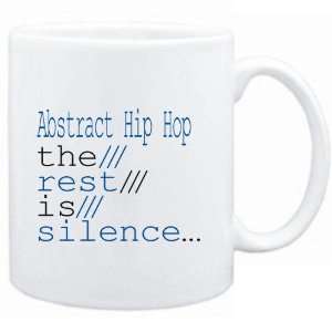  Mug White  Abstract Hip Hop the rest is silence 