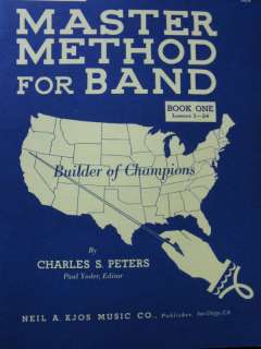 Master Method for Band Book One   Eb Saxophones  