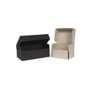   Methods Metal Edged Hinged Lid Box for CD Cases 5 3/8x5 3/8 x 6, Tan