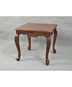 Square Wood End Table  