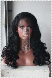   natural black body wave glueless full lace wig 100% indain human hair