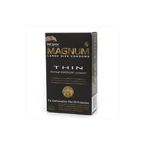 Trojan Latex Condoms, Thin, UltraSmooth Lubricant 12 condoms 