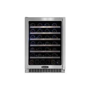 Marvel Professional 24 Inch Wine Cellar with Black Cabinet and Locking 