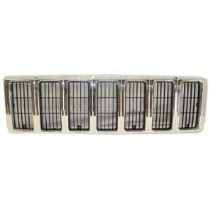  97 01 00 99 98 JEEP CHEROKEE GRILLE CHROME BLACK NEW 