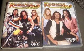 Renegade DVD Season 1 AND Season 2 & 3 Box Sets Lorenzo Lamas 