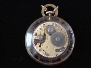 Antique Pocket Watch Guilloche Face Glass Case Mentier  