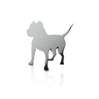  Pit Bull 3d Badge Emblem Chrome Pitbull Dog: Automotive
