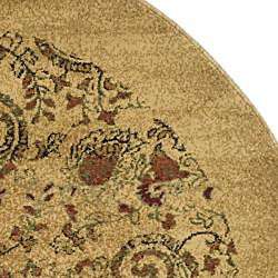   Collection Paisley Beige/ Multi Rug (8 Round)  