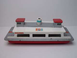 Vintage Japan Car Transport Battery Op. Pepsi Ferry Toy  