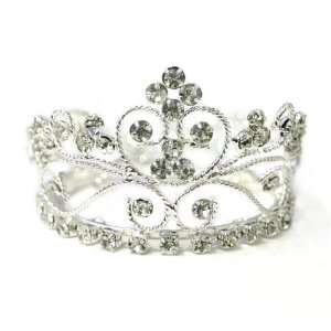  Mini Swirly Design Crystal Crown 