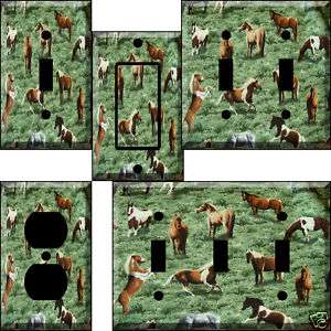 Horse Pasture Light Switch Plate Cover switchplate  