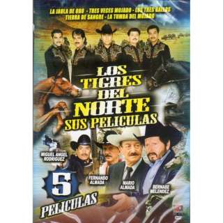 LOS TIGRES DEL NORTE 5 PK NEW DVDS  