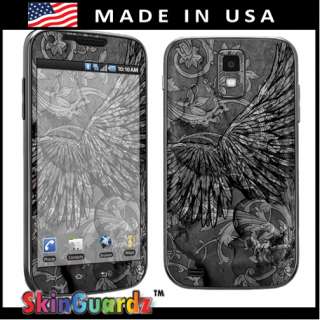 Black Wings Vinyl Case Decal Skin Cover Samsung Galaxy S II T989 