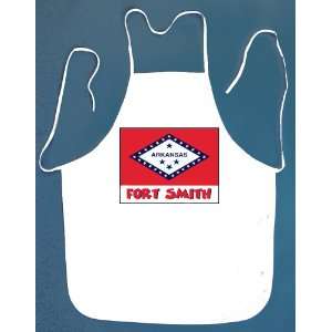  Fort Smith Arkansas BBQ Barbeque Apron with 2 Pockets 