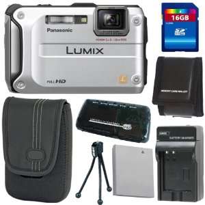 com Panasonic Lumix DMC TS3 12.1 MP Rugged/Waterproof Digital Camera 
