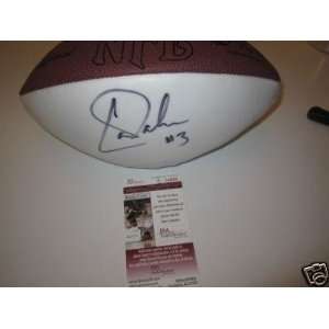  Carson Palmer Autographed Ball   QB Oakland Raiders White 