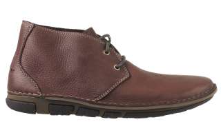 Hush Puppies Mens Chukka Boots Hangout Dark Brown Lace Up Leather 