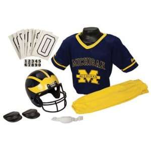 Michigan Wolverines Football Deluxe Uniform Set   Size Medium:  