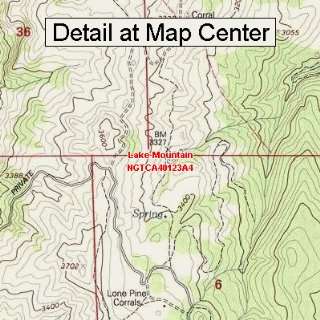  USGS Topographic Quadrangle Map   Lake Mountain 