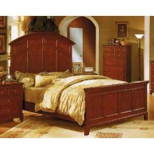 Queen Size Bed   Contemporary Light Cherry 