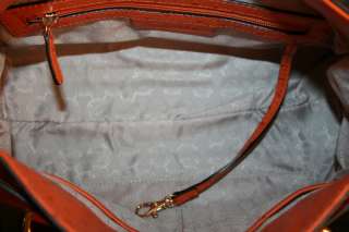 Michael Michael Kors Hamilton Tangerine Ostrich Leather Bag Handbag 