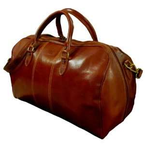   BROWN DUFFLE, TRAVEL BAG, WEEKENDER,   MADE IN ITALY: Office Products