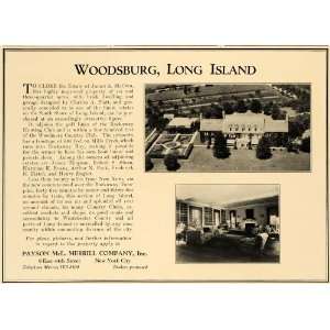  1924 Ad Real Estate Property Payson Merrill Long Island 