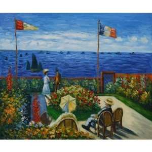 Art Reproduction Oil Painting   Monet Paintings The Terrace at St 