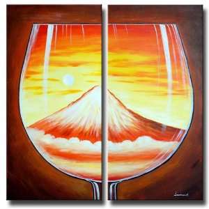    Glass Mountain Painted Canvas Art Oil Painting 