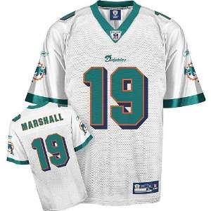  Brandon Marshall #19 White Miami Dolphins Reebok NFL 