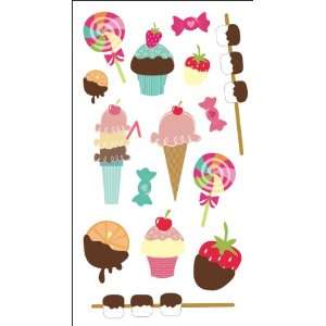   Stickers   Sweet & Candy 15pc With UV Coating 