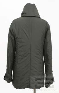 Ramo Sport Olive Green Zip Front Puffer Jacket & Neck Warmer Set Size 