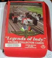 1992 LEGENDS OF INDY RACING COLLECTOR CARDS BOX LOT  