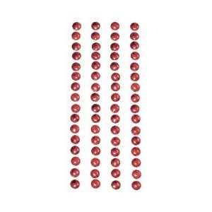  Metal Stickers Nailheads 5mm Round 64/Pkg Red: Home 