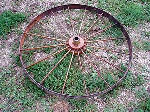 DC Iron Wagon Wheels, Pair, 44 Diameter  
