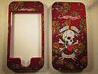 Ed Hardy Love Dies Hard   Red   iPhone 4 4G Faceplate Case Cover Snap 