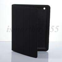 iPad 2 Magnetic Leather Smart Cover + Back Case Black/Red/Pink/Blue 