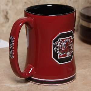  South Carolina Gamecocks Garnet 15oz. Ceramic Relief Mug 