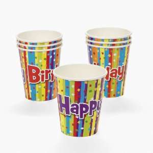  Milestone Birthday Paper Cups (8 pc): Toys & Games