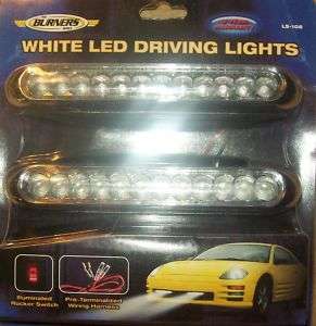 WHITE LED DRIVING LIGHTS MODEL LS 108 EASY MOUNT SYSTEM  