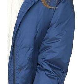 womens winter washable hooded down long coat black blue jacket plus1X 