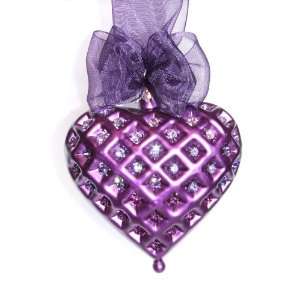  Royal Purple 3 inch Heart 