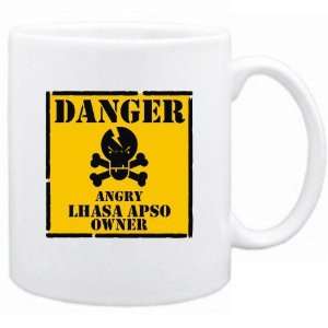  New  Danger  Angry Lhasa Apso Owner  Mug Dog