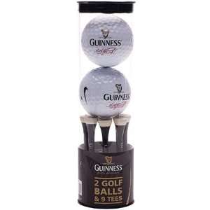  Guinness 2 Golf Balls / 9 Tees Patio, Lawn & Garden