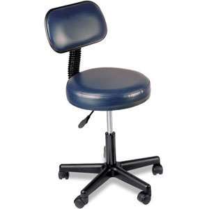  Pneumatic Stools   Imperial Blue with Back Health 