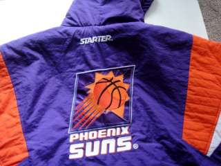 Vintage Phoenix Suns XL STARTER Jacket Hooded Pullover with TAGS NEVER 
