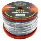 Absolute USA ABSP250SV 2 Gauge 50 Feet Spool Power Wire Cable (Silver)