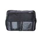   features include a large dual zip accordion pocket with a separate