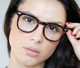   Clear Lenses Nerd Man Woman Wayfarer Brown Frame Eye Glasses  