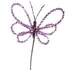 VCO Club Pack of 24 Dazzling Purple Lilac Sequin Butterfly Picks 7.5